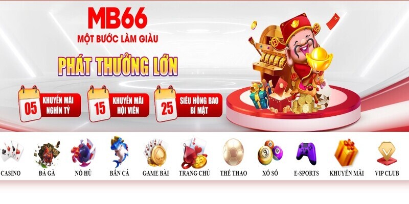 Cổng game quốc tế MB66 với kho tàng trò chơi cực phong phú