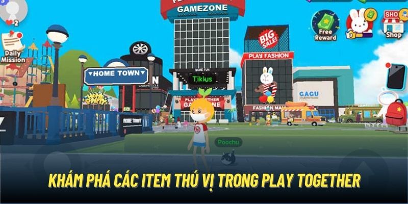 Khám phá các item thú vị trong Play Together