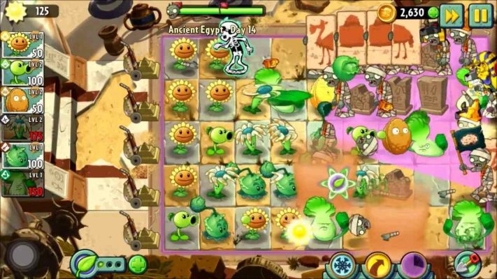 Plants và zombies 2 Game Vui có nhiều cải tiến hình dạng mới